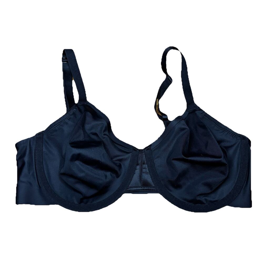 Wacoal 855308 At Ease Bra 34D Black Full Coverage Seamless Underwire